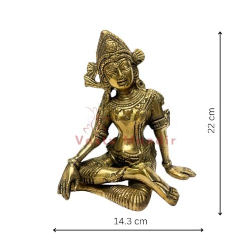 Image of Vastu Remedy Indra Dev Idol in Pure Brass for Management & Success | Decorative Brass Statue for Home, Office & Temple