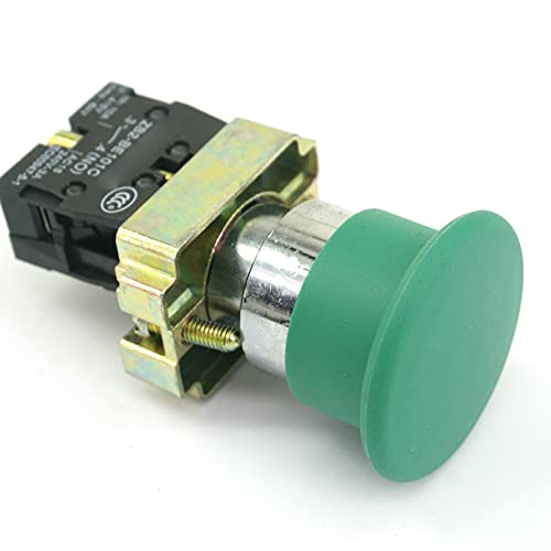 Commutateur XB2BC31C 1 NO bouton-poussoir vert champignon pour commande industrielle - 2