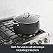 All-Clad HA1 Expert Hard Anodized Nonstick Stock Pot with Lid (8 Qt) For Pasta, Soup, Dishwasher-Safe, Oven-Safe Up to 500°F Compatible with All Stovetops (Gas, Electric & Induction) - Black