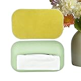 TYUKXJH Porta Pañuelos, Estuche De Almacenamiento con Cremallera De Silicona para Servilletas, Dispensador De Servilletas para Mesita De Noche, para Comedores, Cocinas, Cómodas, Mesita De Noche,