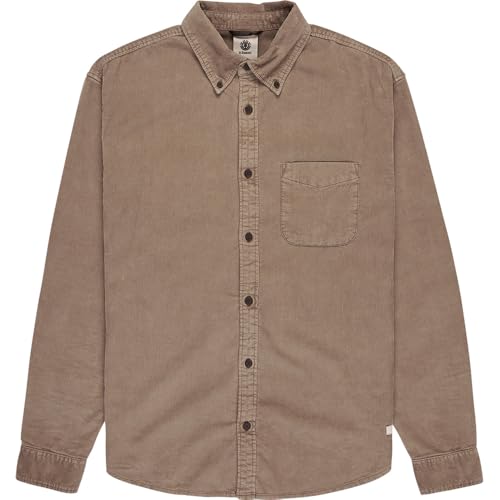 Element Button Down Corduroy Regular Fit Long Sleeve Shirt M