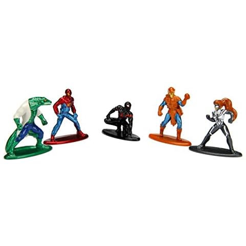 Marvel Spider-Man Nano Metalfigs 5 Pack Cover