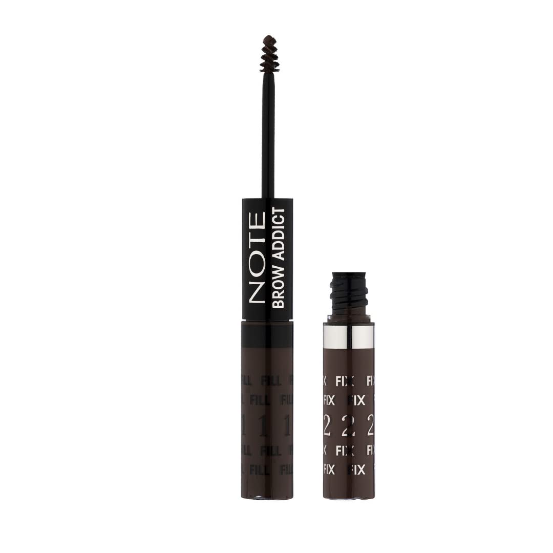 Note Cosmetics Brow Addict Fix&Fill 04 – Kaş Farı&Maskarası 2'si 1 Arada