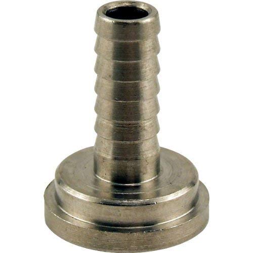 Stainless Steel Tailpiece, 3/16 inch - Fits 3/16 inch or 1/4 inch Hose