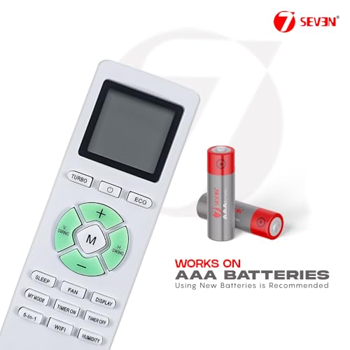 Image of 7SEVEN Compatible with Lloyd AC Remote Control Model 292 Suitable for GLS18H5FWRHC Split and Window 1 1.5 2 Ton Air Conditioner Remote - Match Each Keys Exactly to Replicate Genuine Remote Function
