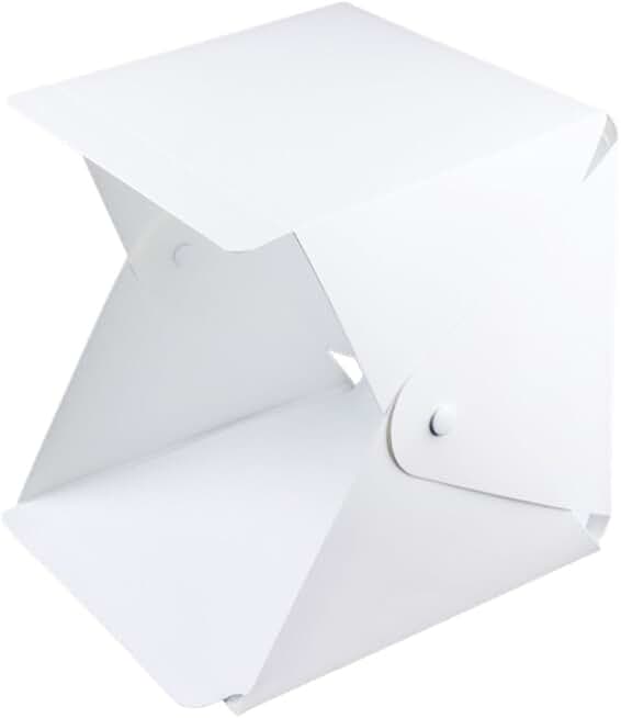 Mini Foldable Photo Studio Portable Photography Shooting Light Tent White Folding Lighting Softbox with 20 LED Lights + 2 Backdrop