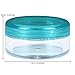 Beauticom® 40 Pieces 5G/5ML Empty Clear Container Jars with MultiColor Lids for Powder Makeup, Cream, Lotion, Lip Balm/Gloss, Cosmetic Samples