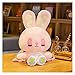 Homelus LINLIN Lindo Rosa Blanco Conejo Peluche de Peluche Animales Peluche Largo oído Conejito Muchacha Bolsa Escolar Abrazo Juguete para niños cumpleaños Sally