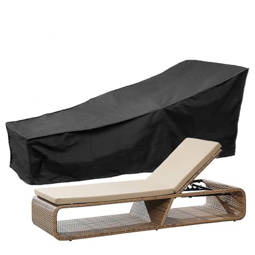 ASelected Housse pour Transat Jardin, 210D Housse Chaise Longue Pliante Anti-Poussière Etanche en Polyester - 210x 75 x 80 CM