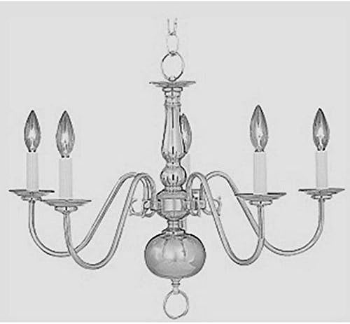Maxim Lighting 7103SN Five Light Up Chandelier, Satin Nickel