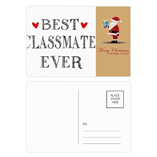 Cartes postales pour l'amitié lot de 20 correspondance de Noël Best Classmate