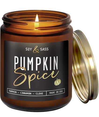 Amazon.com: Pumpkin Spice Candle, Fall Candles - 'Pumpkin Spice ...