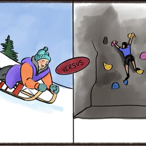 Rock Climbing vs Sledding