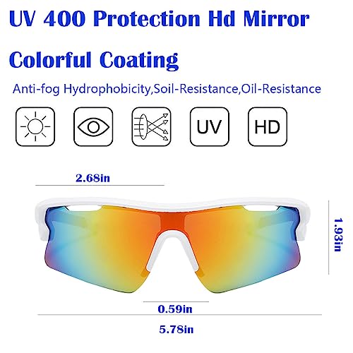 Szzyxd Sports Sunglasses For Men Women Youth Baseball Cycling Running Driving Fishing Golf Motorcycle Outdoor Glasses Uv400  thumb #3