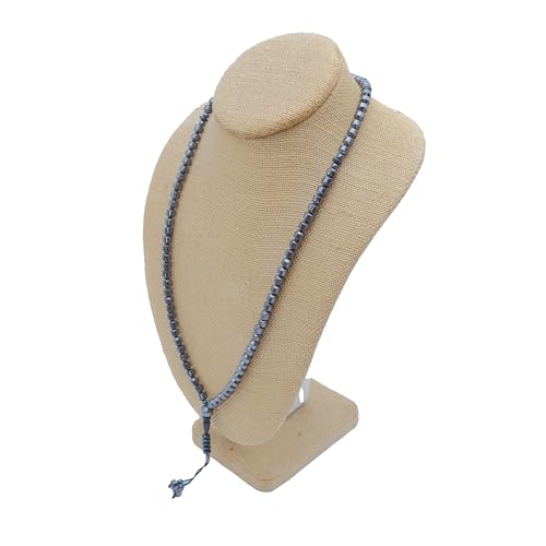 6mm Hematite Barrel 99-Bead Tasbih Bracelet with Divider and Tassel for Meditation and Prayer2