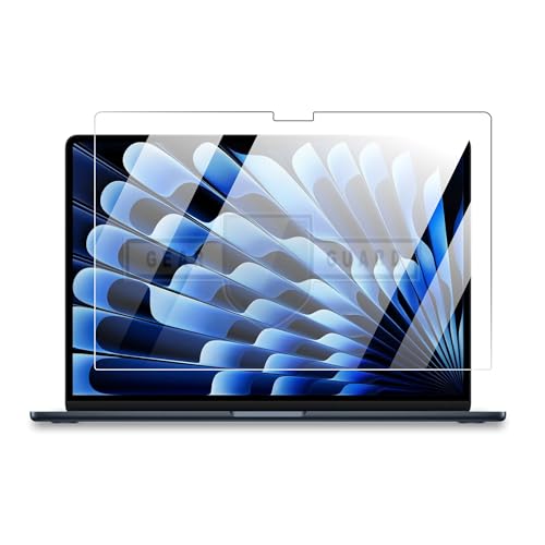 Image of Screen Guard Compatible With MacBook Air 15.3 inch with M5 M4 M3 M2 Chip & Touch ID ( A3448 A3241 A3114 A2941) Screen Protector for 2026-2023 MacBook Air 15 Inch Laptop Protective Accessories [9H Hardness] [Bubble Free][Not A Tempered Glass]