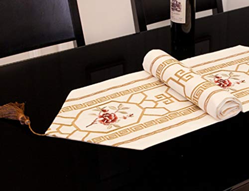 Nappe de restaurant et table de thé MU en coton brodé pour hôtel - 6