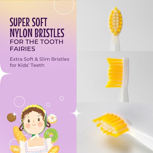 Image of beatXP Jiggle Sonic Electric Toothbrush for Kids with 2 Brush Heads & 3 Cleaning Modes | Rechargeable Electric Toothbrush | 20500 strokes /min with Long Battery Life (Sunny Yellow)