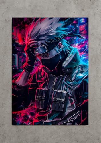Image of NIJUKA Anime Printed Metal sheet Poster For Home And Room Decoration | For Anime Art Fans Boys And Girls (Kakshi kamui)