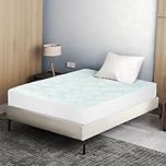 Dreamz King Single Mattress Topper, Cooling 3 cm Egg-Crate Memory Foam, 40% Bamboo Fibre, Breathable Layered Fabric, Anti-Slip, Ideal for King Single Bed, Fitted Mattress Protector