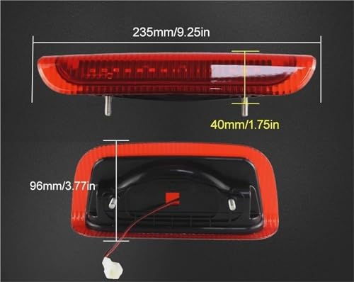 Troisième feu stop 26590-1KA0B lentille noire auto pour Nissan Juke