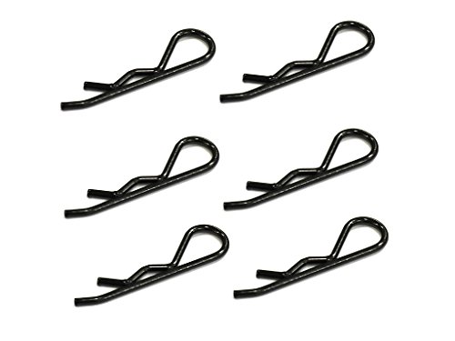 EDS Racing Products Body Clips for 1/8 Scale (Black) (6pcs)