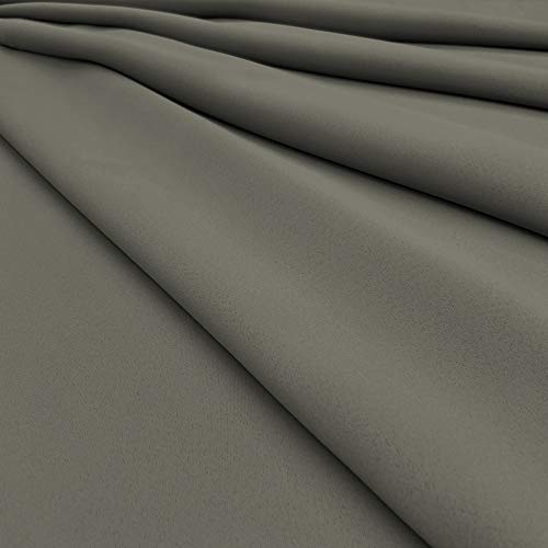 【Ezee】カフェカーテン 遮光1級 防炎 小窓 出窓 キッチン トイレ 目隠し 日よけ 簡単取付 遮熱 保温/グレー 幅40cm×丈60cm 上部フラットタイプ [3]