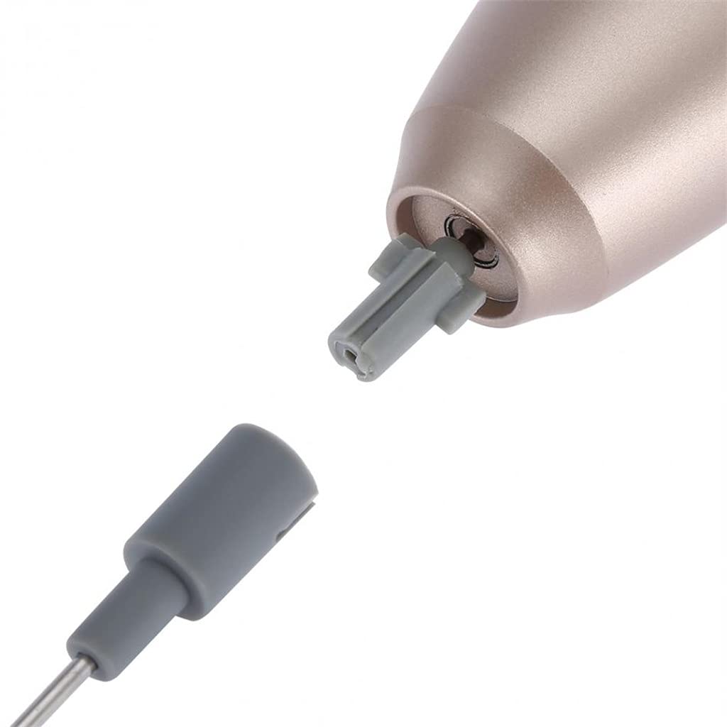 Frullatore Elettrico Montalatte Portatile Doppia Molla Frusta Testa caffè Crema Schiuma Frullatore Frullatore (Oro Rosa 24,2x3,2 Cm)