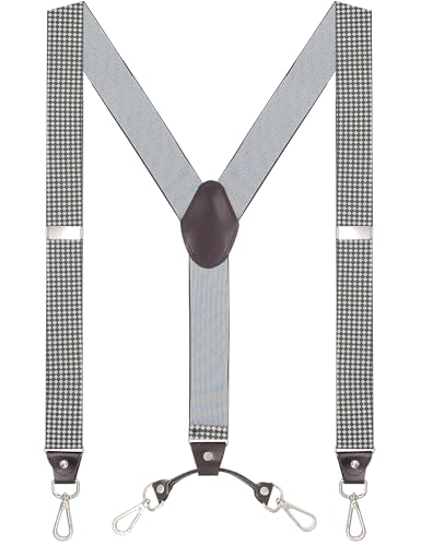 Image of Men's Suspenders with Swivel Hooks and Adjustable Braces, Suitable for Heavy Duty, Big and Tall