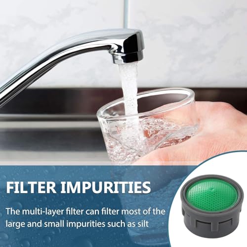 20 Stück Perlatoren für Wasserhähne, Wasserhahn Sieb, Aerator, Wasserhahn, Aktivkohlefilter, Filter Dichtung, Faucet, Wassersparer, Ersatz Aufsatz, Küche Entkalker, Luftsprudler, Neoperl