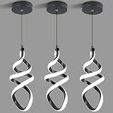 EIDISUNY 3 Pack Spiral LED Pendant