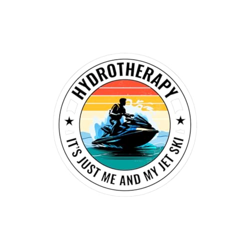 Jet Ski Therapy Sticker - Hydrotherapy Vinyl Decal for PWC Riders & Water Lovers