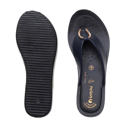 Image of inblu Stylish Fashion Slipper for Women | Comfortable | Lightweight | Anti Skid | Casual Office Footwear (BM60)