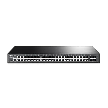 TP-Link TL-SG3452 | 48 Port Gigabit Switch, 4 SFP Slots | Omada SDN Integrated | L2+ Smart Managed | IPv6 | Static Routing | L2/L3/L4 QoS, IGMP & LAG | Limited Lifetime Protection
