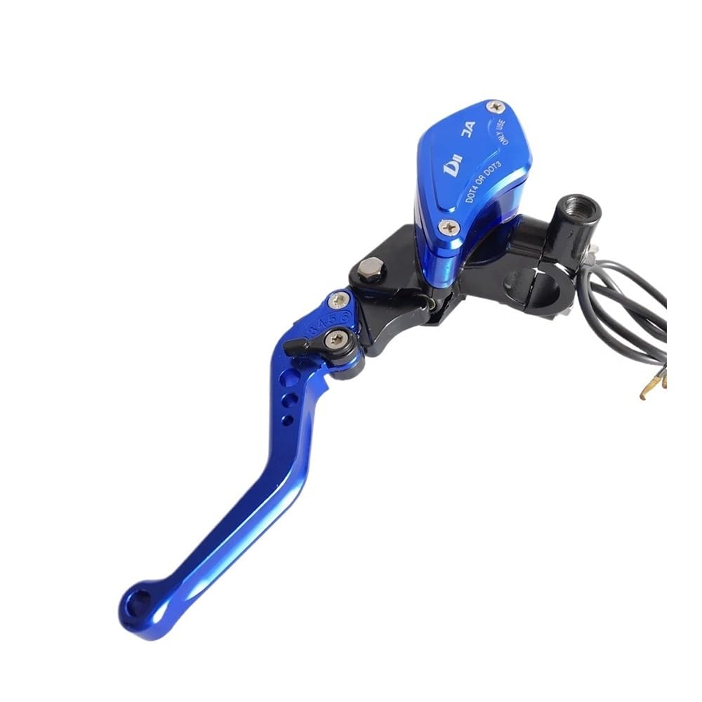 Prsdfg Blue Left Brake Clutch Levers Handle 1 Pcs Motorcycle 22Mm 7/8'' Handlebar Hydraulic Clutch Lever Brake Pump Master Cylinder Handle