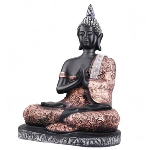 Image of THE WHITE INK DECOR Lord Buddha Statue - Housewarming Decorative Figure for Living Room Home Decor, Vastu, Feng Shui, Religious Gift, Good Luck Idol, Table Showpiece. (13 Inches)