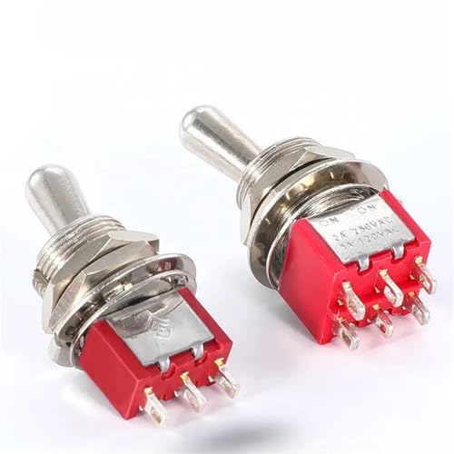 Interruptor de palanca de 3 posiciones para reparar paneles eléctricos 5A 4