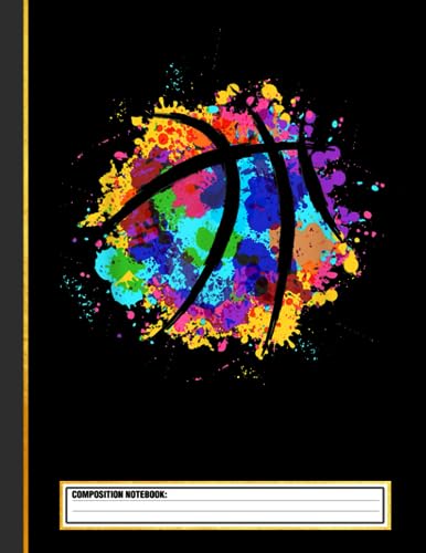 Vintage Basketball Graphic Composition Notebook