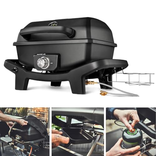 8 kg Tischgrill für einfachen Transport. (107 Zeichen) - Detailansicht von BURNHARD WAYNE JR. 3,6kW Grill Test – Dealfo...