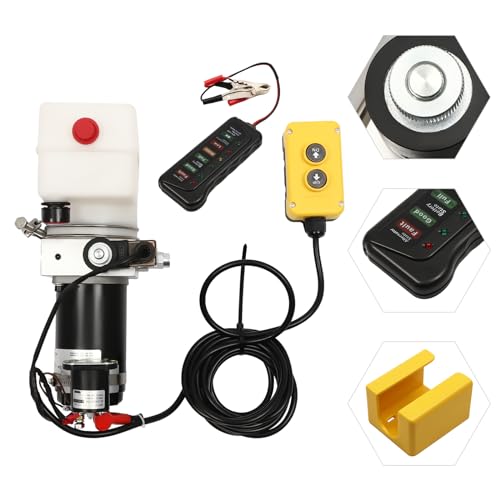 Cubellin Hydraulic Power Unit 1.58 Quart Hydraulic Pump Single Acting Hydraulic Power Pump Dc 12V 1.1Cc/R Hydraulic Pump For Dump Trailer Car Lifting thumb #6