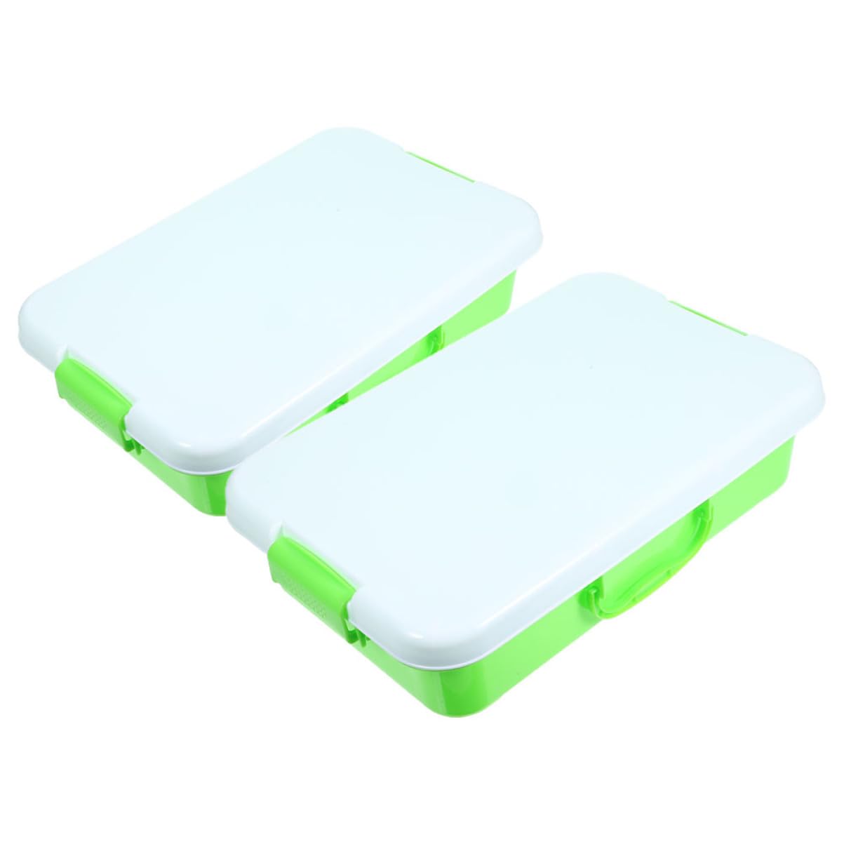 DIYEAH Multi-use Boys and Girls Storage Box Portable Plastic Sandbox Tray Lid Toy Organizer Craft Supply Container