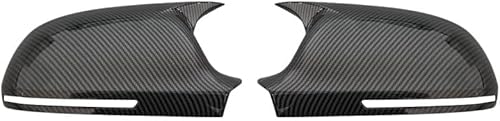 OGRAFF Auto Spiegelkappen für Audi A4 A5 B8 A3 8P A6 C6 Q3 Auto-Außenspiegel-Dekoration Abdeckung Rückansicht-Schutzkappen-Verkleidung,B-Carbon Fiber Pattern