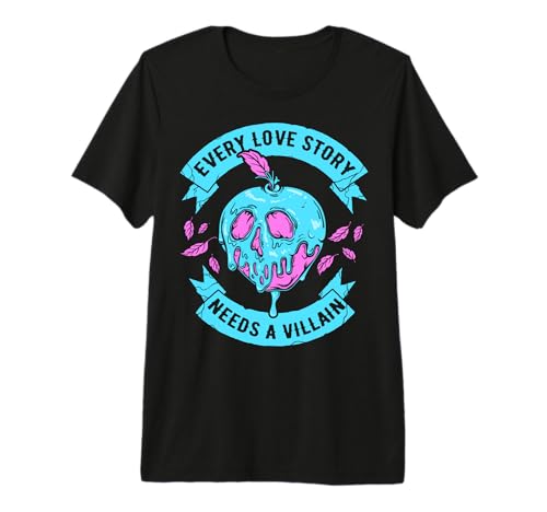 T-shirt Disney Villains Every Love Story noir en coton pour adulte