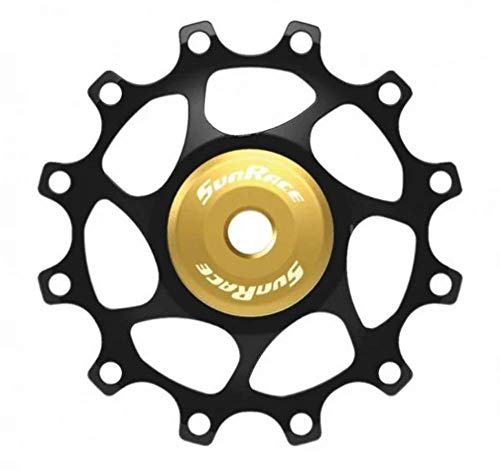 Puleggia 12 denti SunRace en aluminium noir pour dérailleur vtt 11 et 12 vitesses