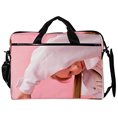Sac ordinateur portable 14-15.4 pouces blanc tissu housse bandoulière