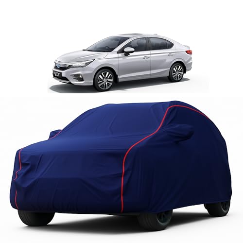 Image of Heavy-Duty Car Cover for Compatible with Honda City i-VTEC (2014 to 2025 All Models) Deluxe Car Protection Cover - Waterproof & UV-Resistant All-Season Exterior Protection