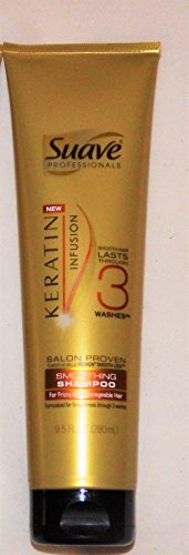 Suave Professionals Keratin Infusion ~ Smoothing Hair Shampoo 9.5oz (Quantity 1