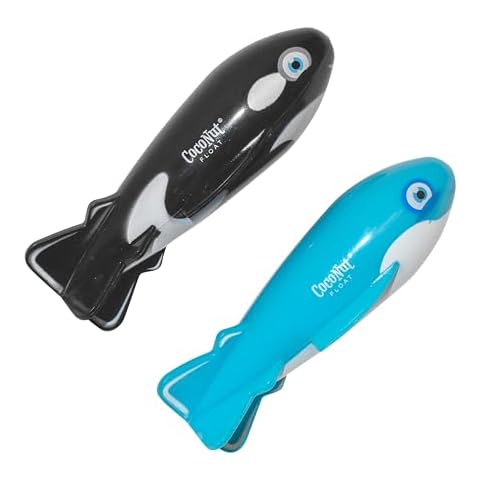 CocoNut Outdoor Torpedo Racer Dive Toys - 2-Pack of Whale and Dolphin Dive Toys - Hydrodynamic Underwater Gliders to Practice Your Swimming Skills, for Kids Ages 8+ Cover