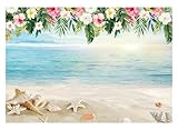 Allenjoy 7x5ft Luau Beach Backdrop Summer Hawaiian Photography Background Aloha Birthday Baby Shower Party Banner Tropical Photo Booth Decoration