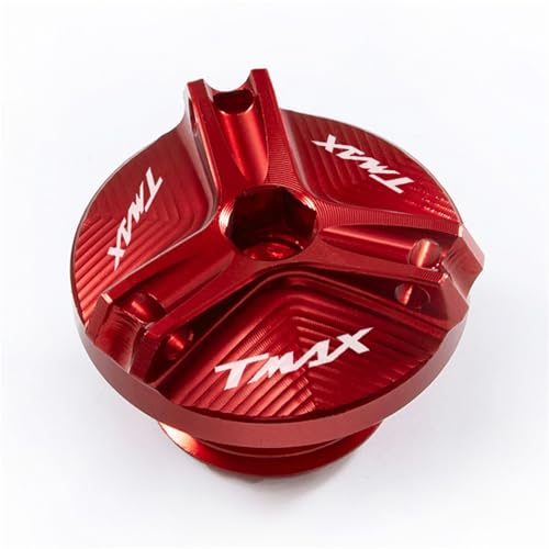 MKBHD for Yamaha TMAX 500 530 T-MAX500 530 SX/DX 2017 2018 2019 TMAX 560 2020 2021 2022 Motoröl Kappe bolzen Tankdeckel Zubehör(M2.5 red)